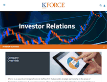 Tablet Screenshot of investor.kforce.com